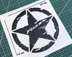 Motosiklet Yıldız Sticker