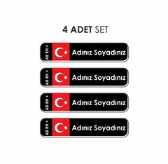 Kan Grubu 3D Sticker Kişiye Özel